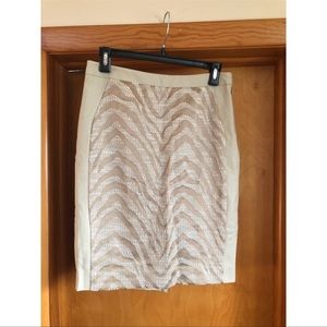 The Limited Safari Animal Stripes Skirt